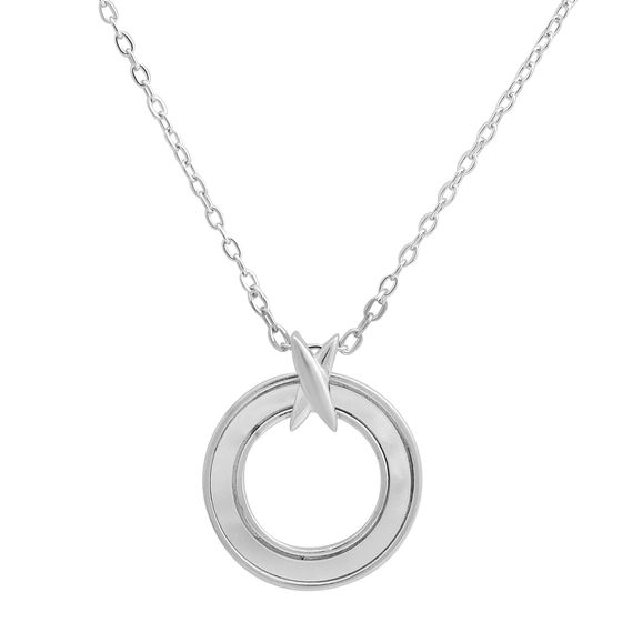 Серебряное колье с перламутром