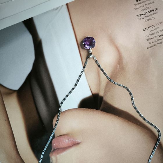 Серебряная подвеска с александритом 5.25ct