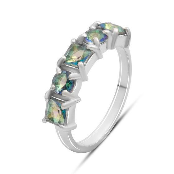 Серебряное кольцо с мистик топазом 1.112ct