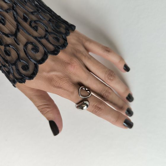 Серебряное кольцо без камней