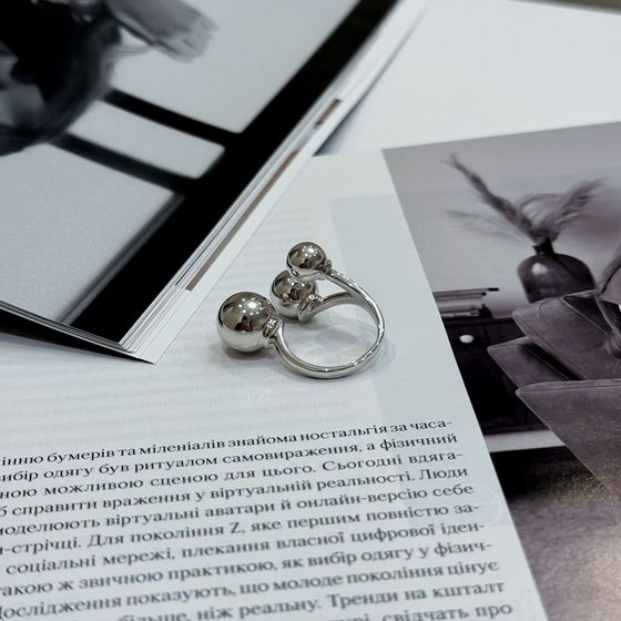 Серебряное кольцо без камней