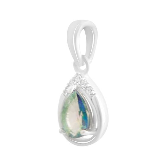 Серебряная подвеска с мистик топазом 0.555ct