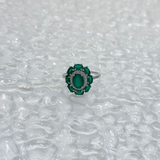 Серебряное кольцо с агатом 2.941ct