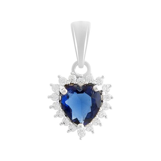 Серебряная подвеска с сапфиром nano 0.862ct
