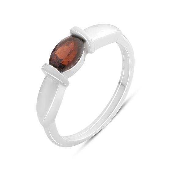 Серебряное кольцо с гранатом 0.95ct