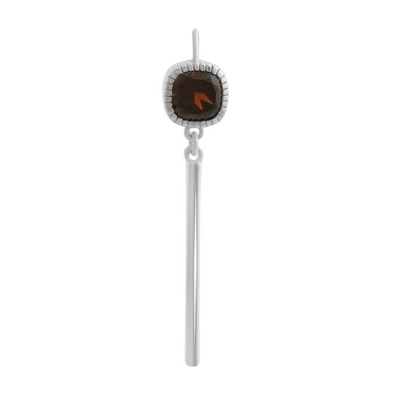 Серебряная подвеска с гранатом 1.242ct