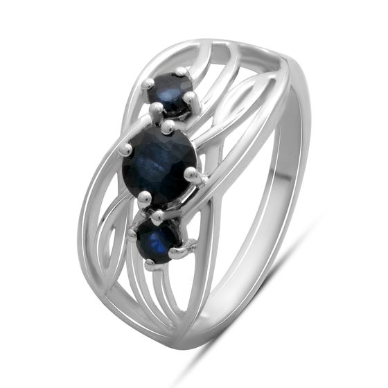 Серебряное кольцо с сапфиром 0.938ct