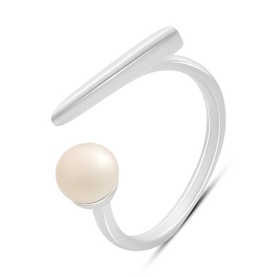 Серебряное кольцо с жемчугом