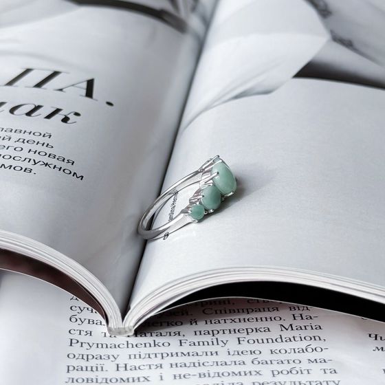 Серебряное кольцо с изумрудом 2.47ct