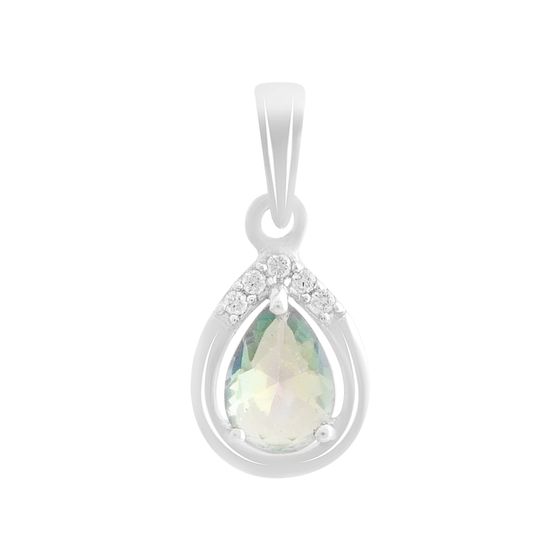 Серебряная подвеска с мистик топазом 0.555ct