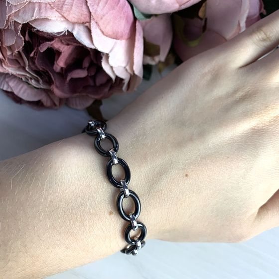 Серебряный браслет с керамикой Серебряный браслет с керамикой