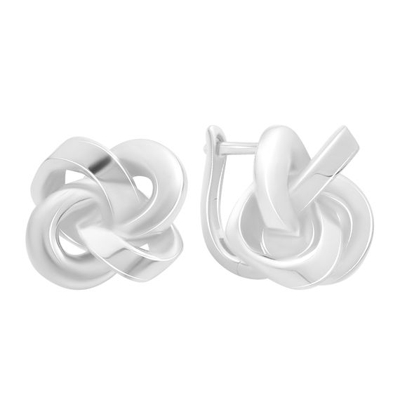 Серебряные серьги без камней