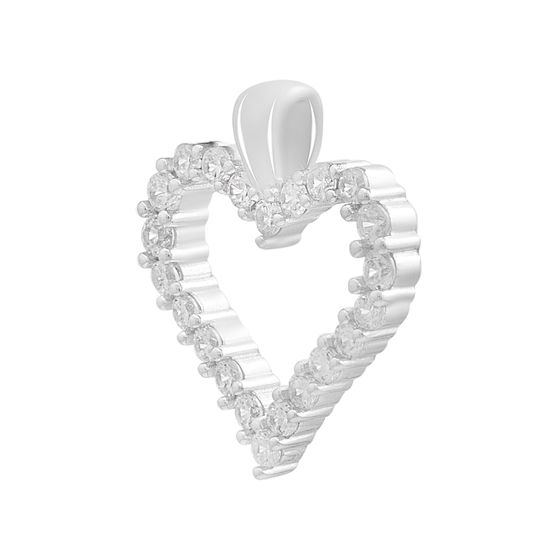 Серебряная подвеска с фианитами