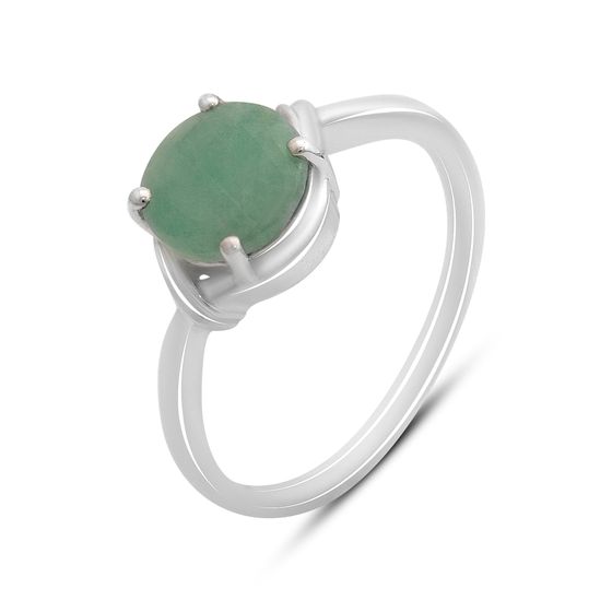 Серебряное кольцо с изумрудом 1.708ct