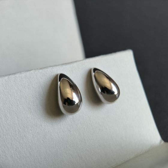 Серебряные серьги без камней