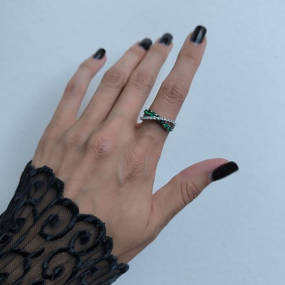 Серебряное кольцо с агатом 0.983ct