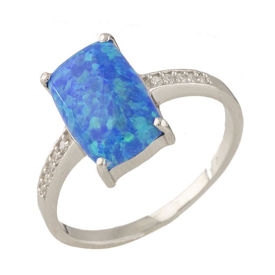 Серебряное кольцо с опалом