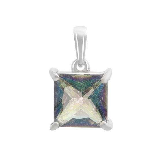 Серебряная подвеска с мистик топазом 1.938ct