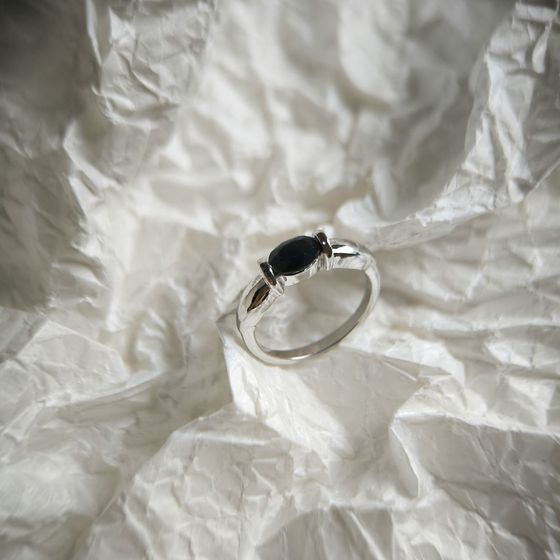 Серебряное кольцо с сапфиром 0.95ct