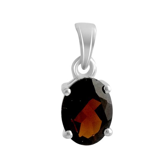 Серебряная подвеска с гранатом 1.359ct