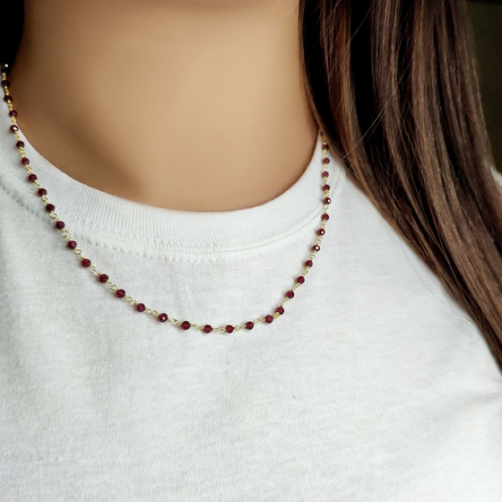 Серебряное колье с гранатом 18.85ct Серебряное колье с гранатом 18.85ct