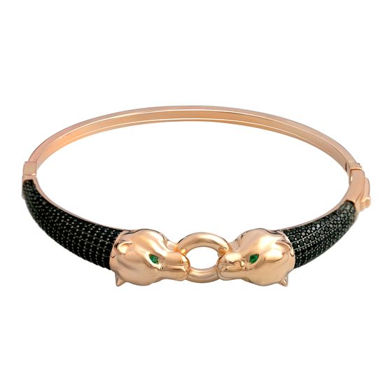 Золотой браслет с фианитами 2.18ct