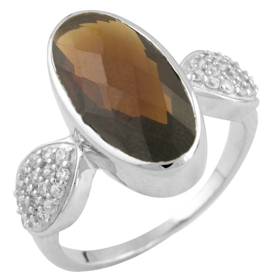 Серебряное кольцо с гранатом nano