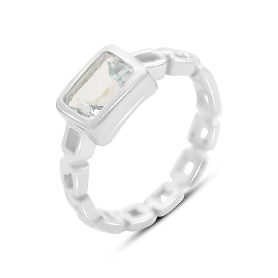 Серебряное кольцо с топазом 1.819ct