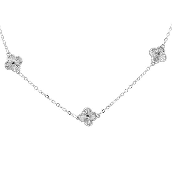 Серебряное колье без камней