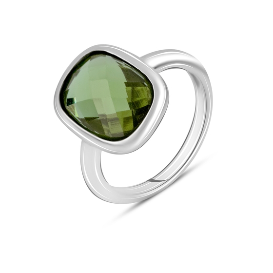 Серебряное кольцо с султанитом 5.9ct
