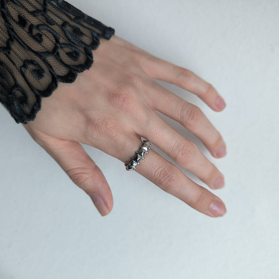 Серебряное кольцо без камней