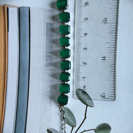 Серебряный браслет с агатом 8.63ct Серебряный браслет с агатом 8.63ct