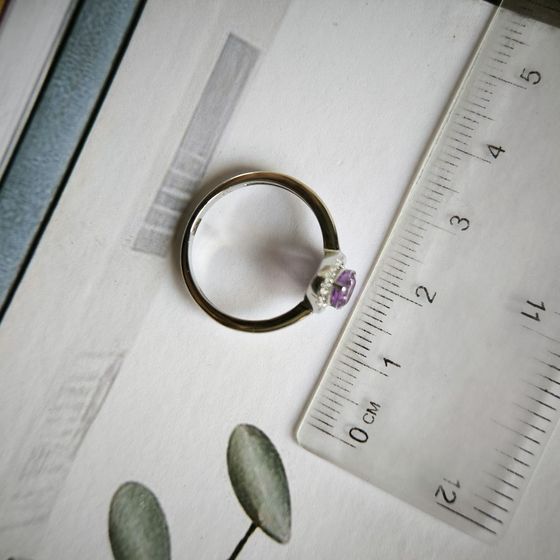 Серебряное кольцо с аметистом 0.63ct