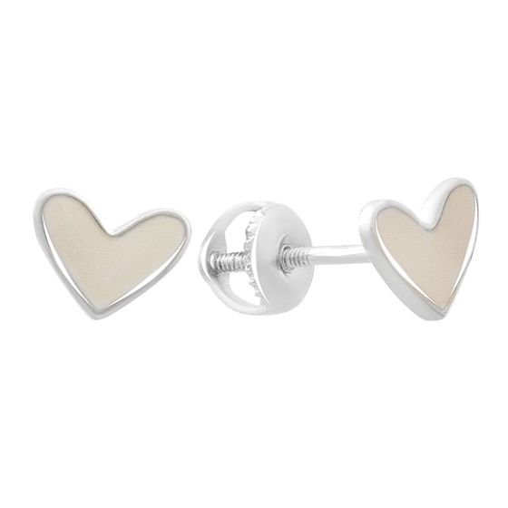 Серебряные серьги с емаллю