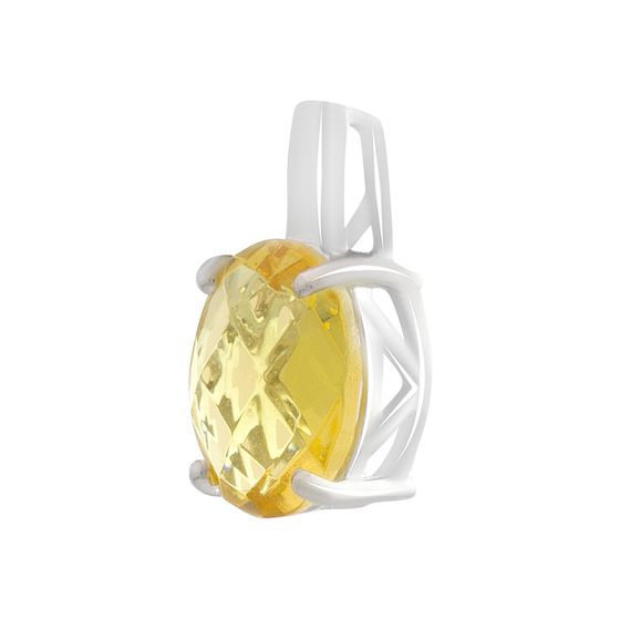 Серебряная подвеска с цитрином nano 2.49ct