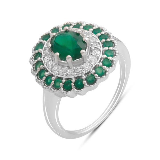 Серебряное кольцо с агатом 2.228ct