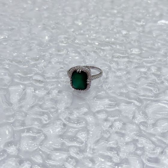 Серебряное кольцо с агатом 5.398ct