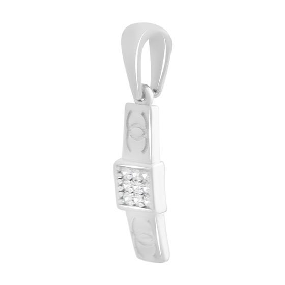 Серебряная подвеска с фианитами 0.09ct