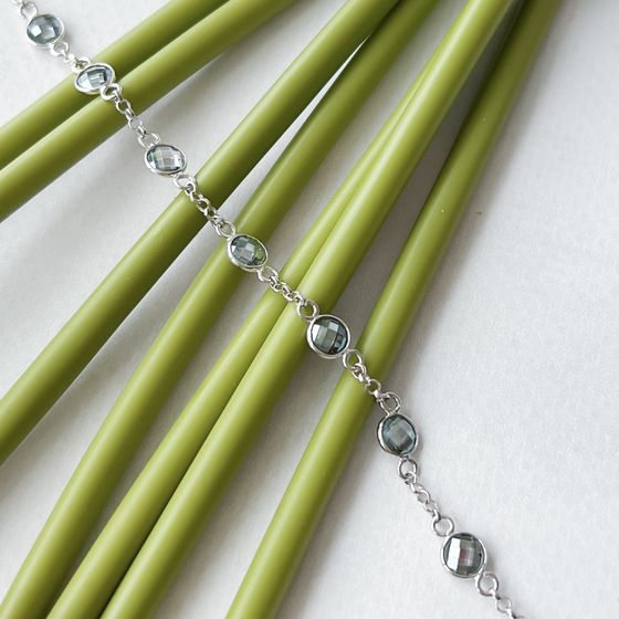 Серебряный браслет с мистик топазом 10.258ct