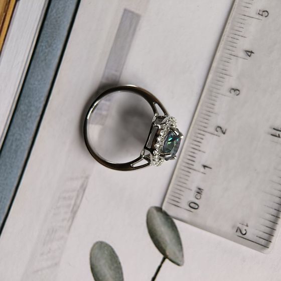 Серебряное кольцо с мистик топазом 2.354ct