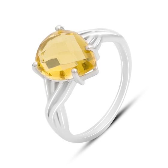 Серебряное кольцо с цитрином nano 3.526ct