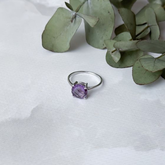 Серебряное кольцо с александритом 3.668ct
