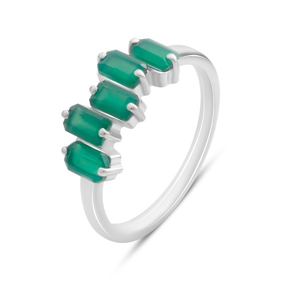 Серебряное кольцо с агатом 1.342ct