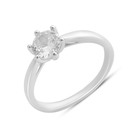Серебряное кольцо с фианитами