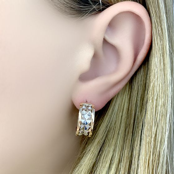 Золотые серьги без камней