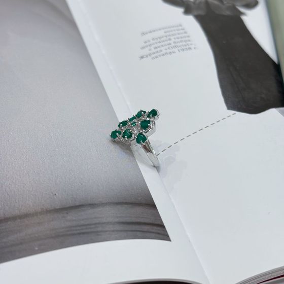 Серебряное кольцо с агатом 1.597ct