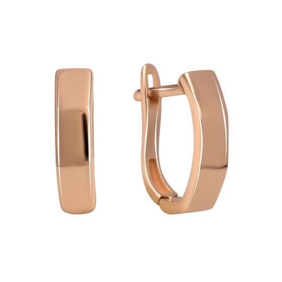 Золотые серьги без камней