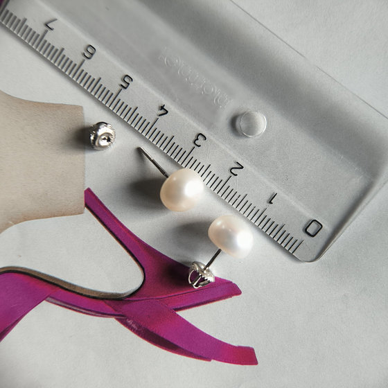 Серебряные серьги с жемчугом