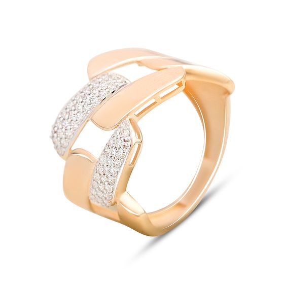 Серебряное кольцо с фианитами 0.48ct