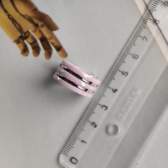 Серебряное кольцо с керамикой